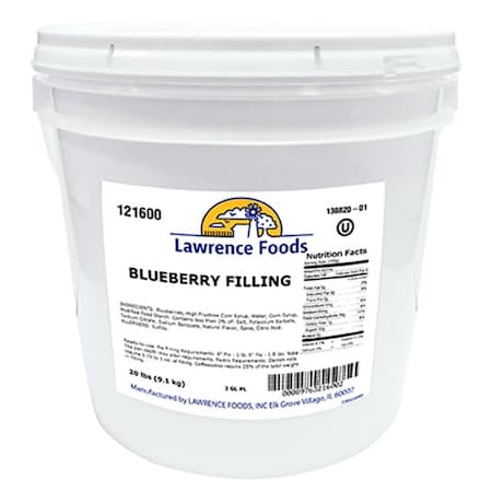 Lawrence Foods Lawrence Foods Deluxe Blueberry Filling 2 gal. Pail 121600